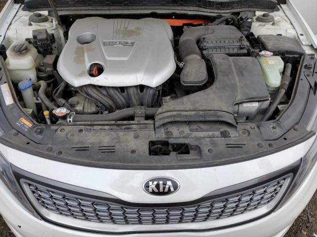 KNAGN4AD3G5094054 - 2016 KIA OPTIMA HYBRID WHITE photo 11