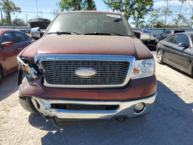 1FTPW14V86FB80603 - 2006 FORD F150 SUPERCREW BURGUNDY photo 5