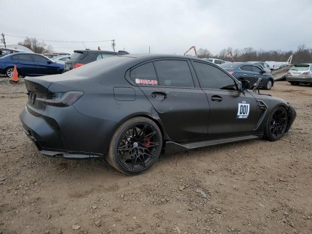 WBS43AY07NFN03704 - 2022 BMW M3 COMPETITION BLACK photo 3