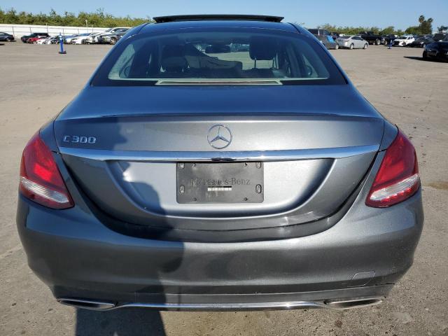 55SWF4JB0HU221528 - 2017 MERCEDES-BENZ C 300 GRAY photo 6