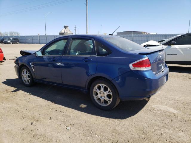 1FAHP35N58W285667 - 2008 FORD FOCUS SE BLUE photo 2