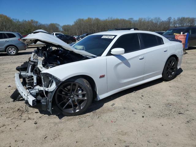2C3CDXGJ3LH120663 - 2020 DODGE CHARGER SCAT PACK WHITE photo 1