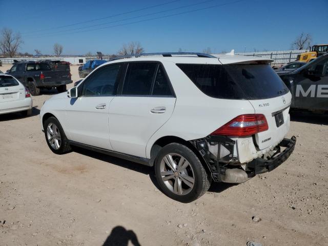 4JGDA5HB8FA581991 - 2015 MERCEDES-BENZ ML 350 4MATIC WHITE photo 2