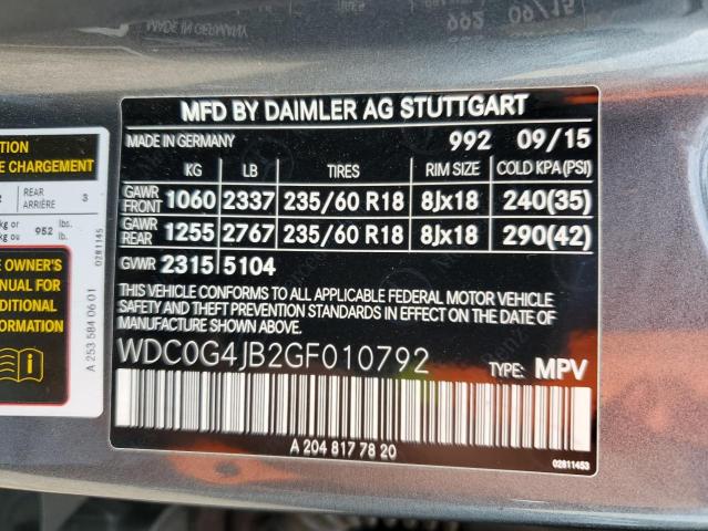 WDC0G4JB2GF010792 - 2016 MERCEDES-BENZ GLC 300 GRAY photo 13