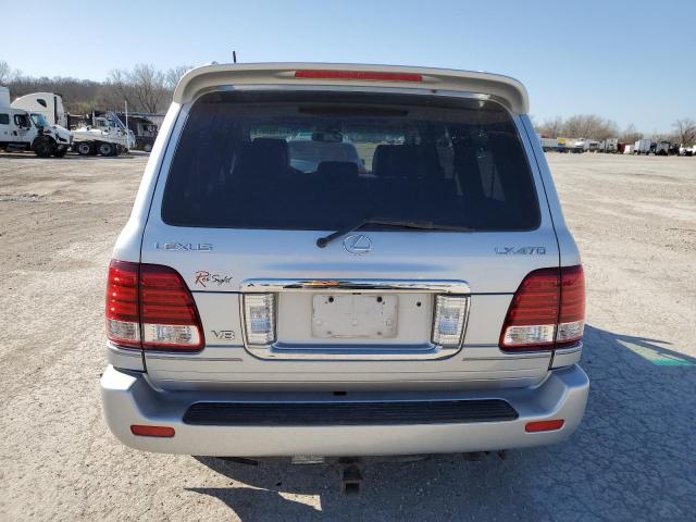 JTJHT00W174025911 - 2007 LEXUS LX 470 SILVER photo 6