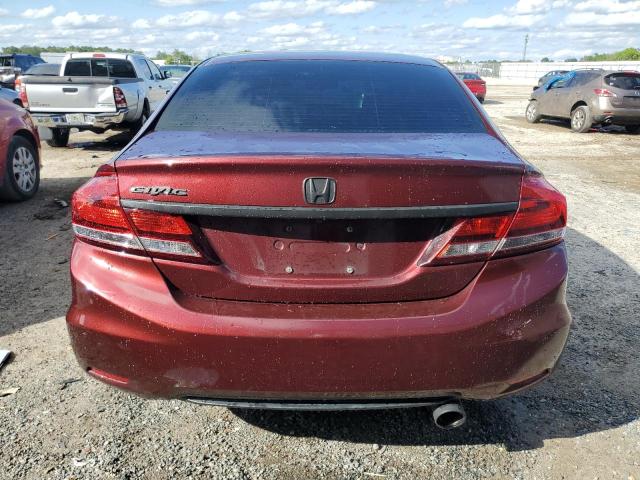 19XFB2F50DE100390 - 2013 HONDA CIVIC LX RED photo 6