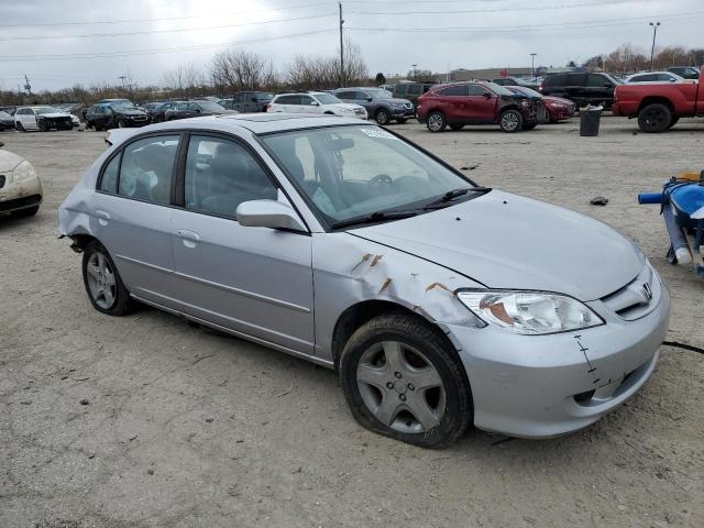 1HGES26874L013682 - 2004 HONDA CIVIC EX SILVER photo 4