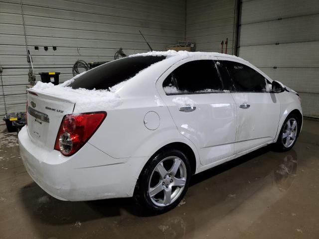 1G1JE5SH2E4120607 - 2014 CHEVROLET SONIC LTZ WHITE photo 3