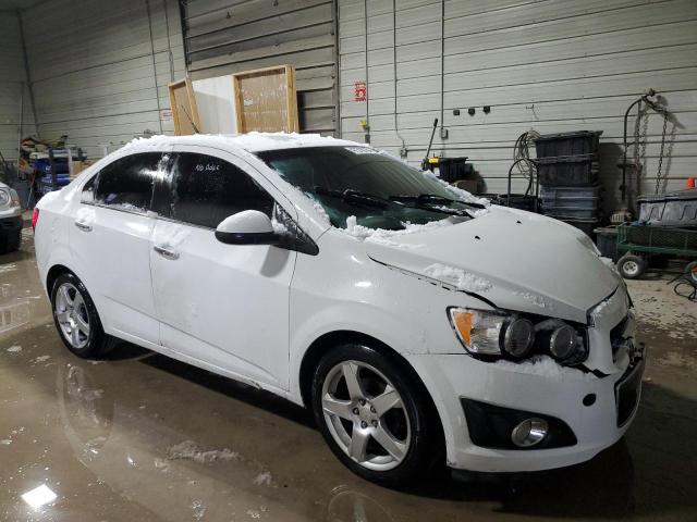 1G1JE5SH2E4120607 - 2014 CHEVROLET SONIC LTZ WHITE photo 4