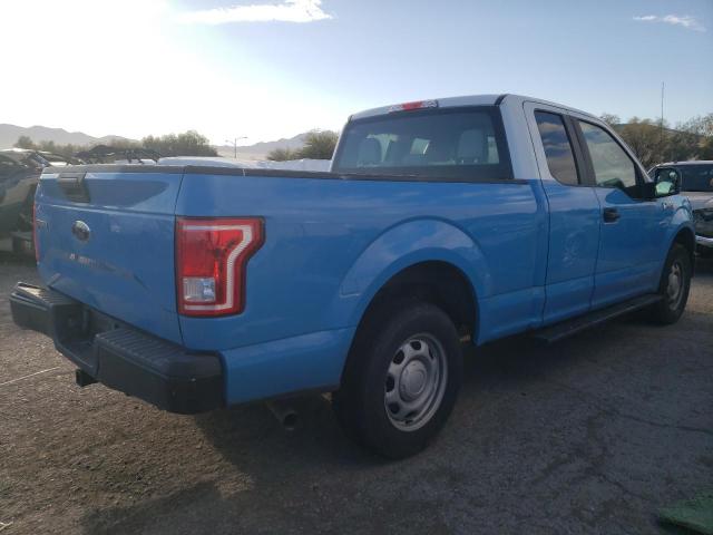 1FTEX1C80HKC37807 - 2017 FORD F150 SUPER CAB BLUE photo 3