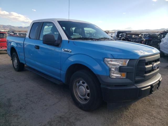 1FTEX1C80HKC37807 - 2017 FORD F150 SUPER CAB BLUE photo 4