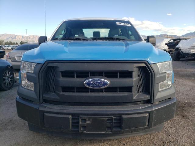 1FTEX1C80HKC37807 - 2017 FORD F150 SUPER CAB BLUE photo 5