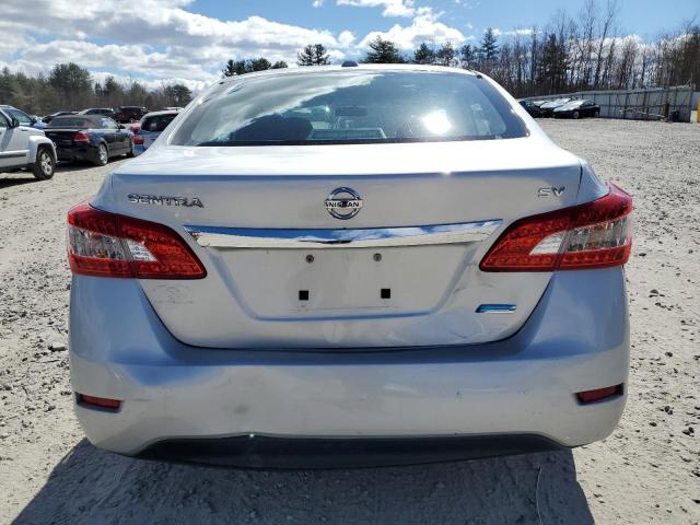 1N4AB7AP0DN908336 - 2013 NISSAN SENTRA S SILVER photo 6