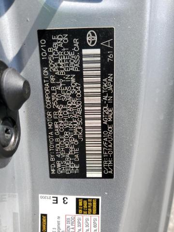 JTKJF5C74B3010047 - 2011 TOYOTA SCION TC 灰色 照片 13