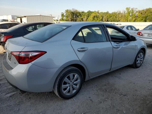 2T1BURHE4EC158002 - 2014 TOYOTA COROLLA L SILVER photo 3