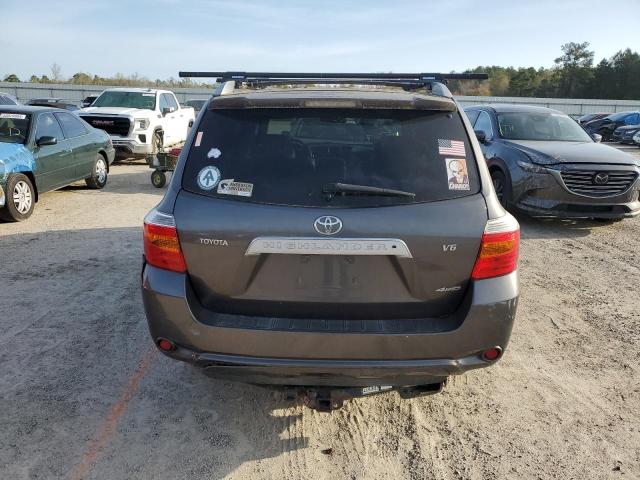 JTEES42A082069473 - 2008 TOYOTA HIGHLANDER LIMITED GRAY photo 6