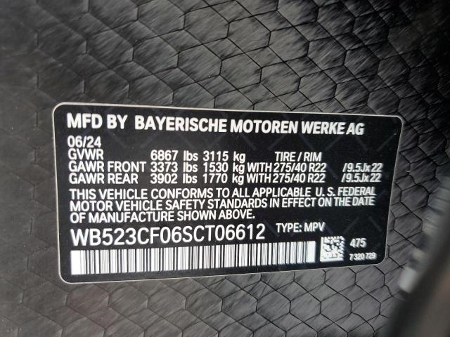 WB523CF06SCT06612 - 2025 BMW IX XDRIVE50 BLACK photo 14