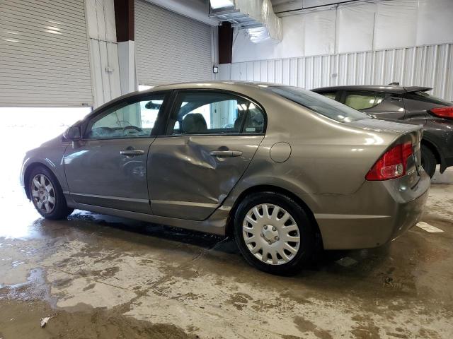 2HGFA16578H334941 - 2008 HONDA CIVIC LX GRAY photo 2