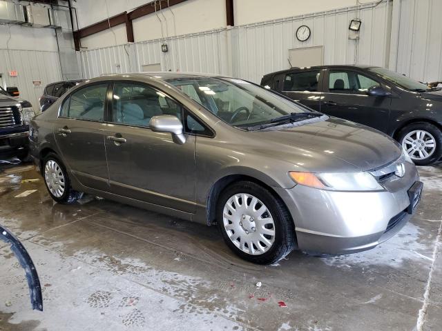 2HGFA16578H334941 - 2008 HONDA CIVIC LX GRAY photo 4