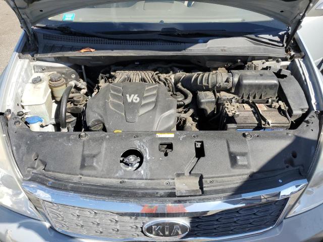 KNDMG4C70C6480362 - 2012 KIA SEDONA LX SILVER photo 12