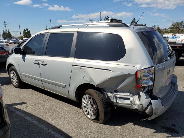 KNDMG4C70C6480362 - 2012 KIA SEDONA LX SILVER photo 2