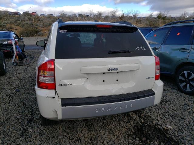 1J8FF57W18D510662 - 2008 JEEP COMPASS LIMITED WHITE photo 6