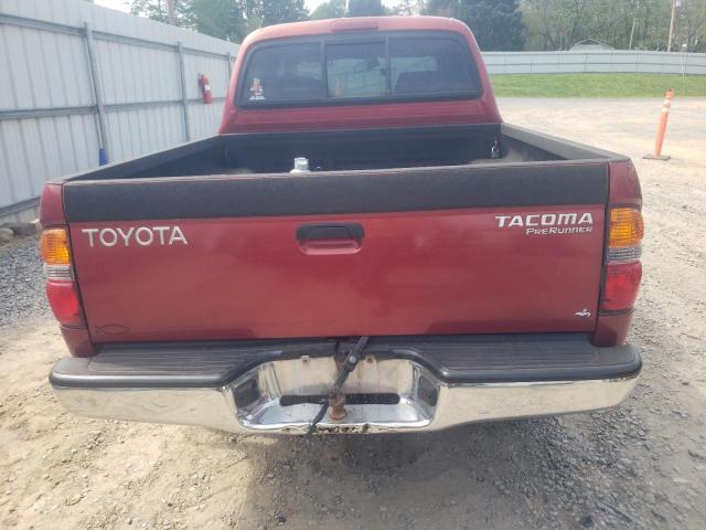 5TEGM92N92Z112234 - 2002 TOYOTA TACOMA DOUBLE CAB PRERUNNER RED photo 6