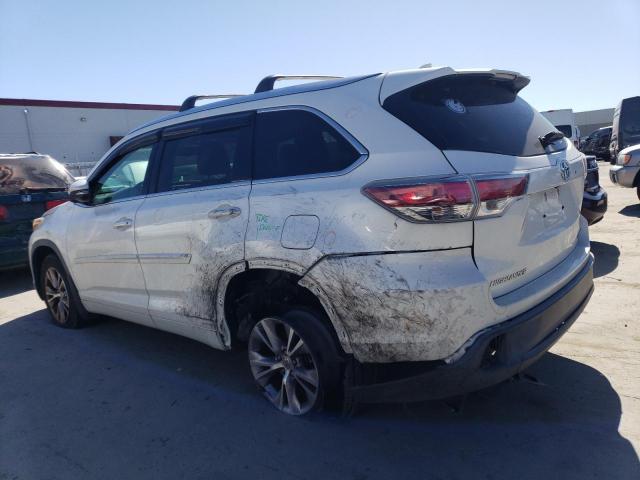 5TDJKRFH0FS187505 - 2015 TOYOTA HIGHLANDER XLE 白色 照片 2