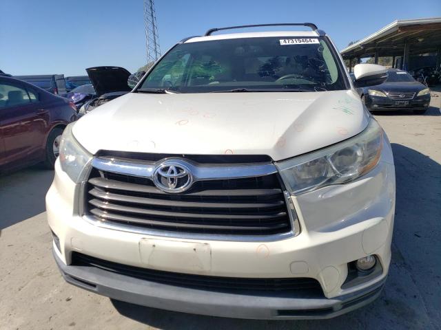 5TDJKRFH0FS187505 - 2015 TOYOTA HIGHLANDER XLE 白色 照片 5