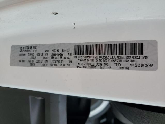 3C6TRVDG2JE104593 - 2018 RAM PROMASTER 2500 HIGH WHITE photo 13