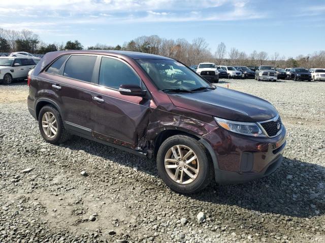 5XYKT3A65EG514576 - 2014 KIA SORENTO LX MAROON photo 4