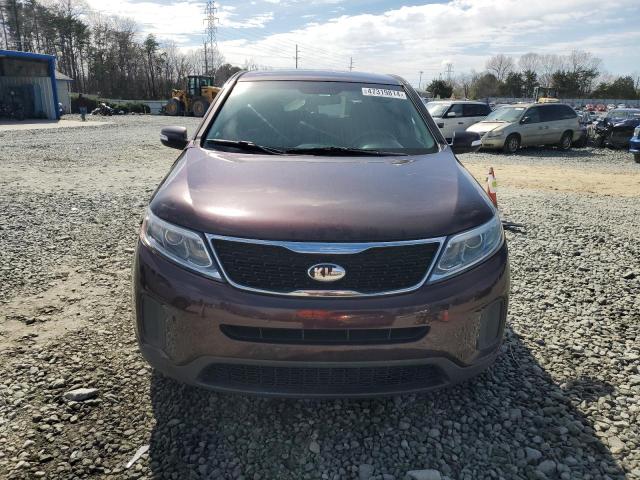 5XYKT3A65EG514576 - 2014 KIA SORENTO LX MAROON photo 5