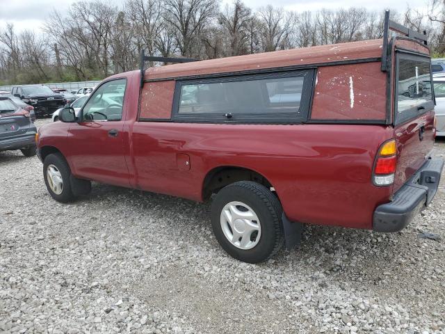 5TBJN32192S313439 - 2002 TOYOTA TUNDRA RED photo 2