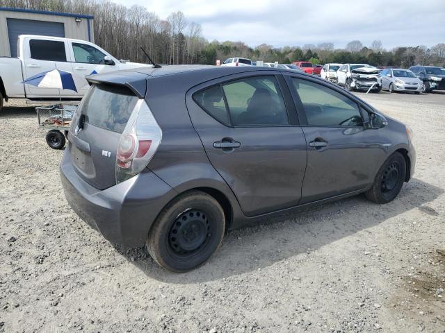 JTDKDTB32D1546675 - 2013 TOYOTA PRIUS C CHARCOAL photo 3