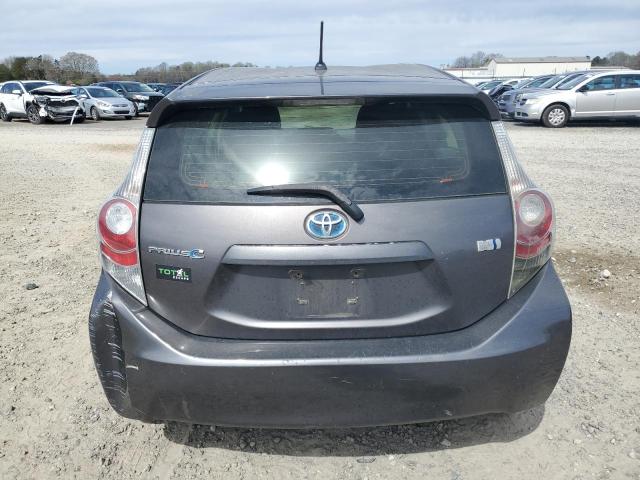 JTDKDTB32D1546675 - 2013 TOYOTA PRIUS C CHARCOAL photo 6