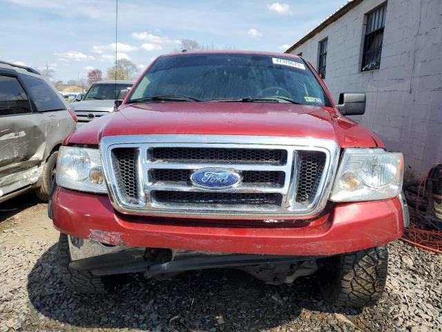 1FTPX145X8FB65200 - 2008 FORD F150 RED photo 5