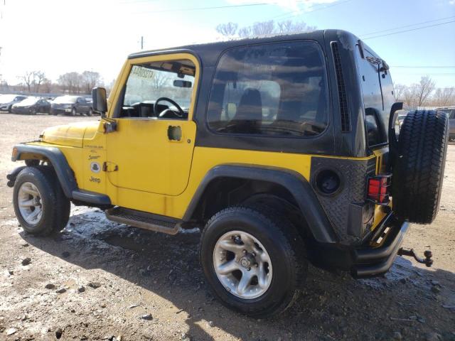 1J4FA49S2YP710288 - 2000 JEEP WRANGLER / SPORT YELLOW photo 2