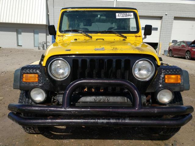 1J4FA49S2YP710288 - 2000 JEEP WRANGLER / SPORT YELLOW photo 5