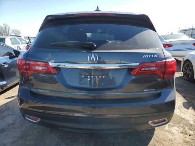 5FRYD4H44FB013817 - 2015 ACURA MDX TECHNOLOGY GRAY photo 6