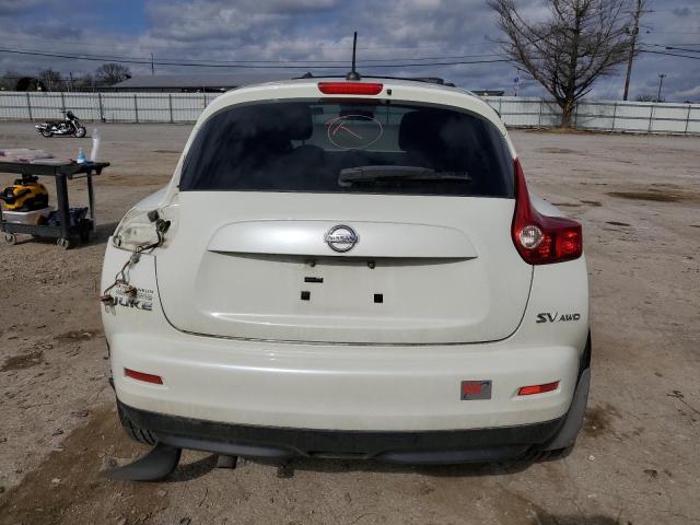 JN8AF5MV1BT013075 - 2011 NISSAN JUKE S WHITE photo 6