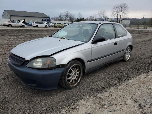 2HGEJ6423YH106162 - 2000 HONDA CIVIC CX GRAY photo 1