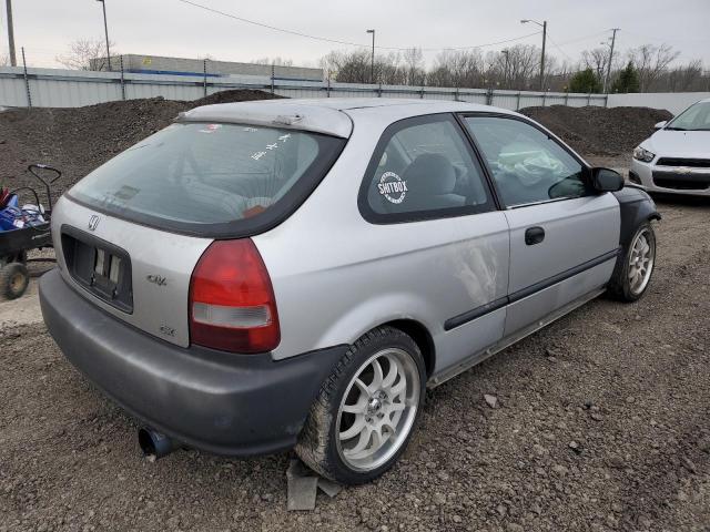 2HGEJ6423YH106162 - 2000 HONDA CIVIC CX GRAY photo 3