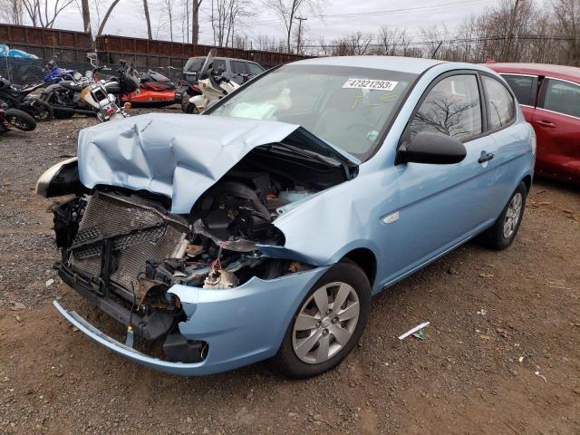 KMHCM36C19U112876 - 2009 HYUNDAI ACCENT GS BLUE photo 1