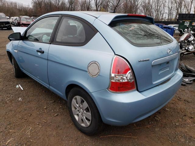 KMHCM36C19U112876 - 2009 HYUNDAI ACCENT GS BLUE photo 2