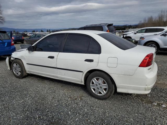 1HGES16335L021357 - 2005 HONDA CIVIC DX VP Սպիտակ լուսանկար 2