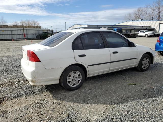 1HGES16335L021357 - 2005 HONDA CIVIC DX VP Սպիտակ լուսանկար 3