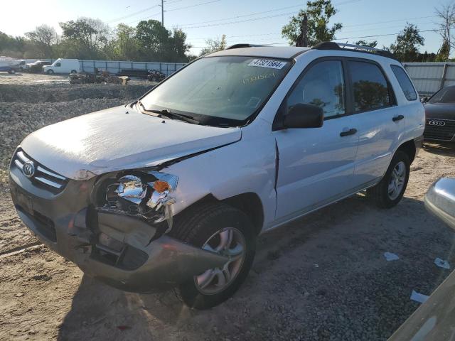 KNDJE723287496184 - 2008 KIA SPORTAGE EX WHITE photo 1