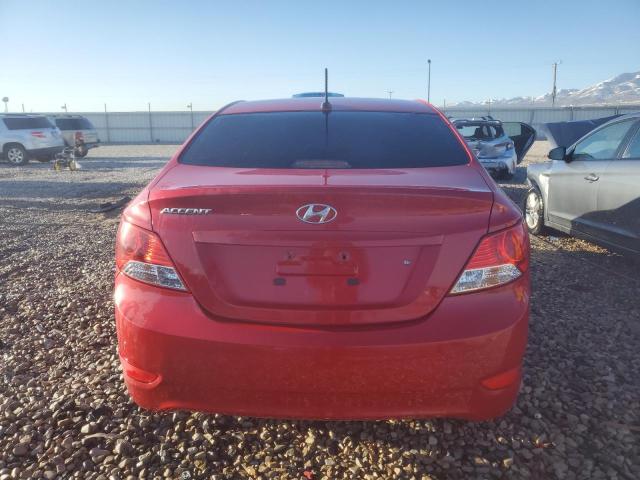 KMHCU4AE0CU087300 - 2012 HYUNDAI ACCENT GLS RED photo 6