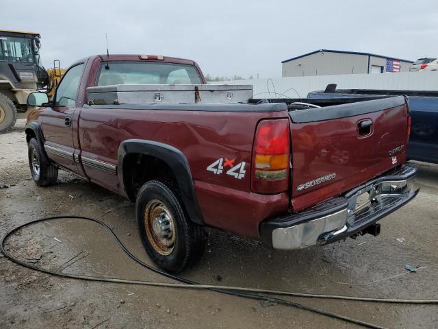 1GCGK24U5YE191821 - 2000 CHEVROLET SILVERADO K2500 BURGUNDY photo 2