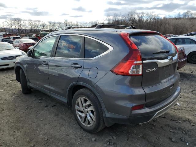 5J6RM4H70FL055943 - 2015 HONDA CR-V EXL GRAY photo 2